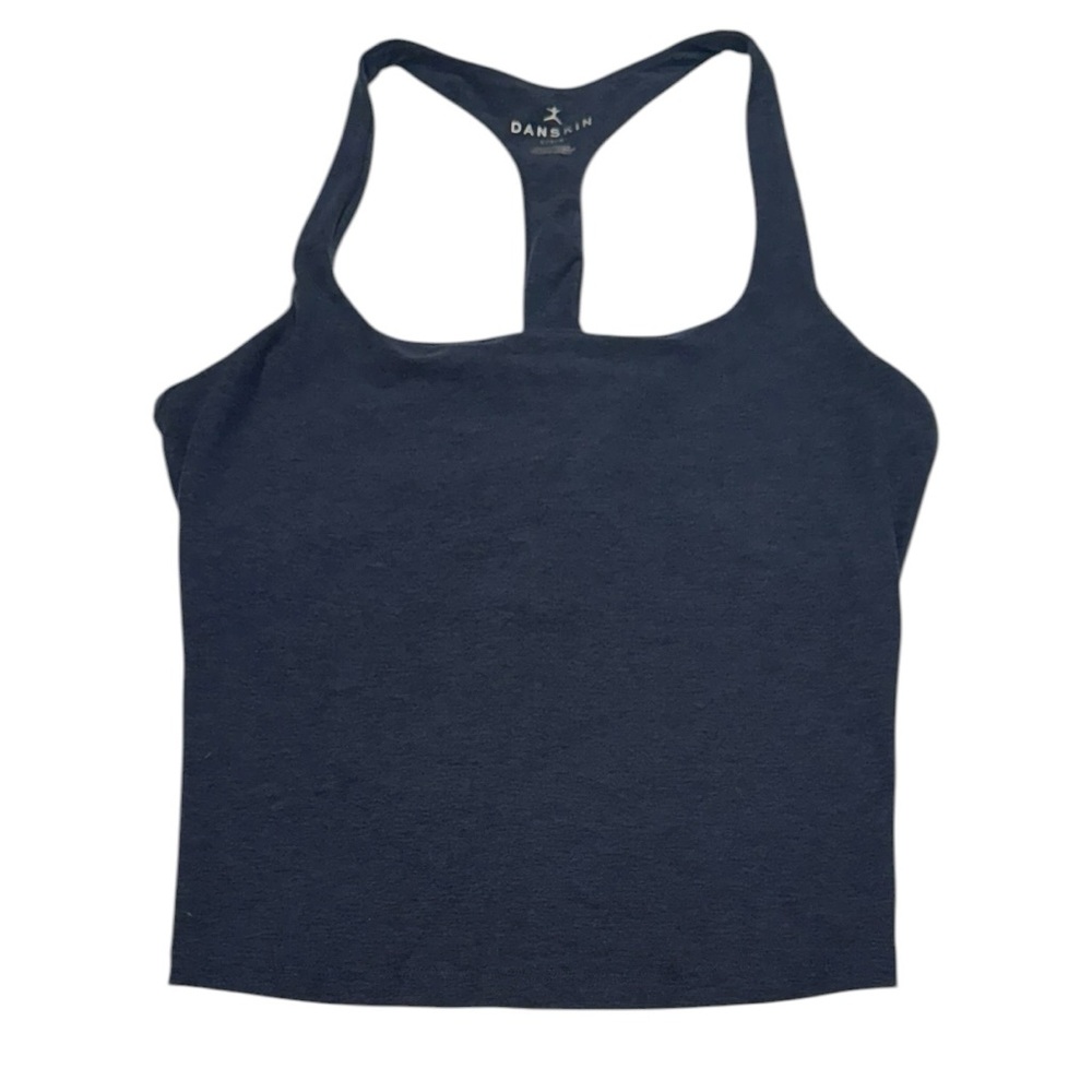 DANSKIN Navy Blue Sports Bra Lounge Crop Large